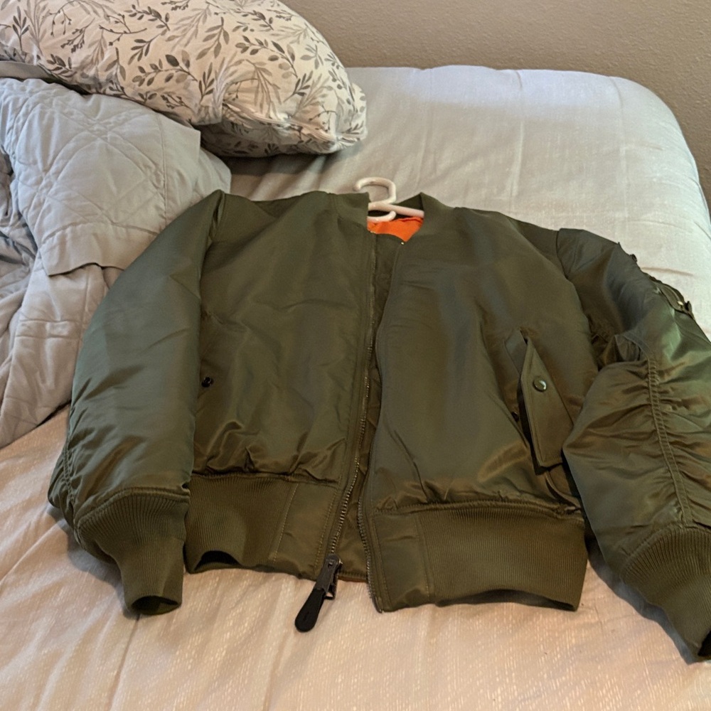 Alpha Industries Olive Bomber Jacket